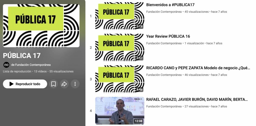 Todas las charlas de PÚBLICA17