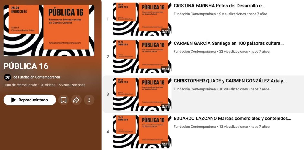 Todas las charlas de PÚBLICA16