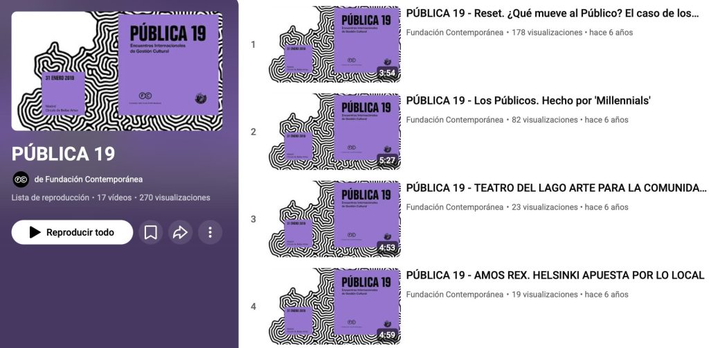 Todas las charlas de PÚBLICA19